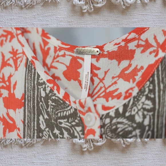 2 {for} 20 β¨ Free People Boho Button Set Romper - Picture 2 of 4